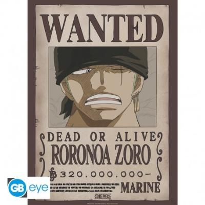 One Piece - Poster Wanted Zoro New (91,5 x 61 cm)